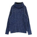 ROSASEN ロサーセン タートルネック 長袖ニットセーター ネイビー系 40 【中古】ゴルフウェア レディース