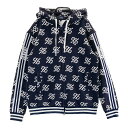PEARLY GATES パーリーゲイツ サンプル品 スウェット ジップパーカー ネイビー系 1 【中古】ゴルフウェア レディース