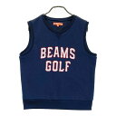 BEAMS GOLF ビームスゴルフ ベスト スウェット地 ネイビー系 L 【中古】ゴルフウェア レディース