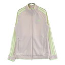 ADIDAS GOLF アディダスゴルフ ; IK9795 2024年モデル ジップジャケット スリーストライプ ピンク系 M 【中古】ゴルフウェア レディース