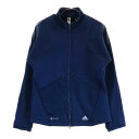 ADIDAS GOLF アディダスゴルフ HG1700 裏起毛 ジップジャケット ネイビー系 M 【中古】ゴルフウェア レディース