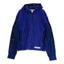 ADIDAS GOLF アディダスゴルフ GM0780 ニット ジップパーカー ネイビー系 M 【中古】ゴルフウェア レディース