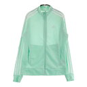 ADIDAS GOLF アディダスゴルフ GM3757 ジップジャケット スリーストライプ ブルー系 M 【中古】ゴルフウェア レディース