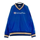 CHAMPION GOLF チャンピオンゴルフ 裏起毛 Vネックブルゾン ブルー系 MEDIUM 【中古】ゴルフウェア レディース