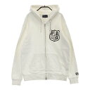 PEARLY GATES パーリーゲイツ スウェット ジップパーカー ホワイト系 1 【中古】ゴルフウェア レディース