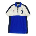 Polo by Ralph Lauren ポロ バイ ラルフ ローレン 半袖ポロシャツ ビッグポニー ブルー系 M 【中古】レディース