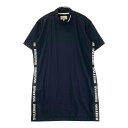 BRIEFING GOLF ブリーフィング 2023年モデル モックネック 半袖ワンピース サイドロゴ ブラック系 L 【中古】ゴルフウェア レディース