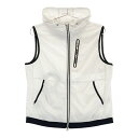 AND PER SE アンパスィ フード付 ジップベスト ホワイト系 LL 【中古】ゴルフウェア レディース