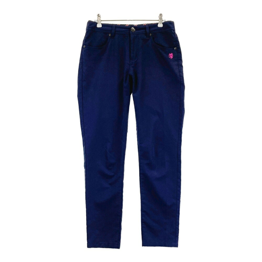 ADMIRAL アドミラル ロングパンツ ネイビー系 L 【中古】ゴルフウェア レディース