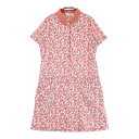 MUNSING WEAR マンシングウェア 半袖ワンピース 総柄 ピンク系 L 【中古】ゴルフウェア レディース