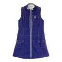 VIVA HEART ビバハート フルジップワンピース ネイビー系 42 【中古】ゴルフウェア レディース