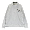 ADABAT アダバット 裏起毛 ハーフジップ スウェットシャツ グレー系 40 【中古】ゴルフウェア レディース