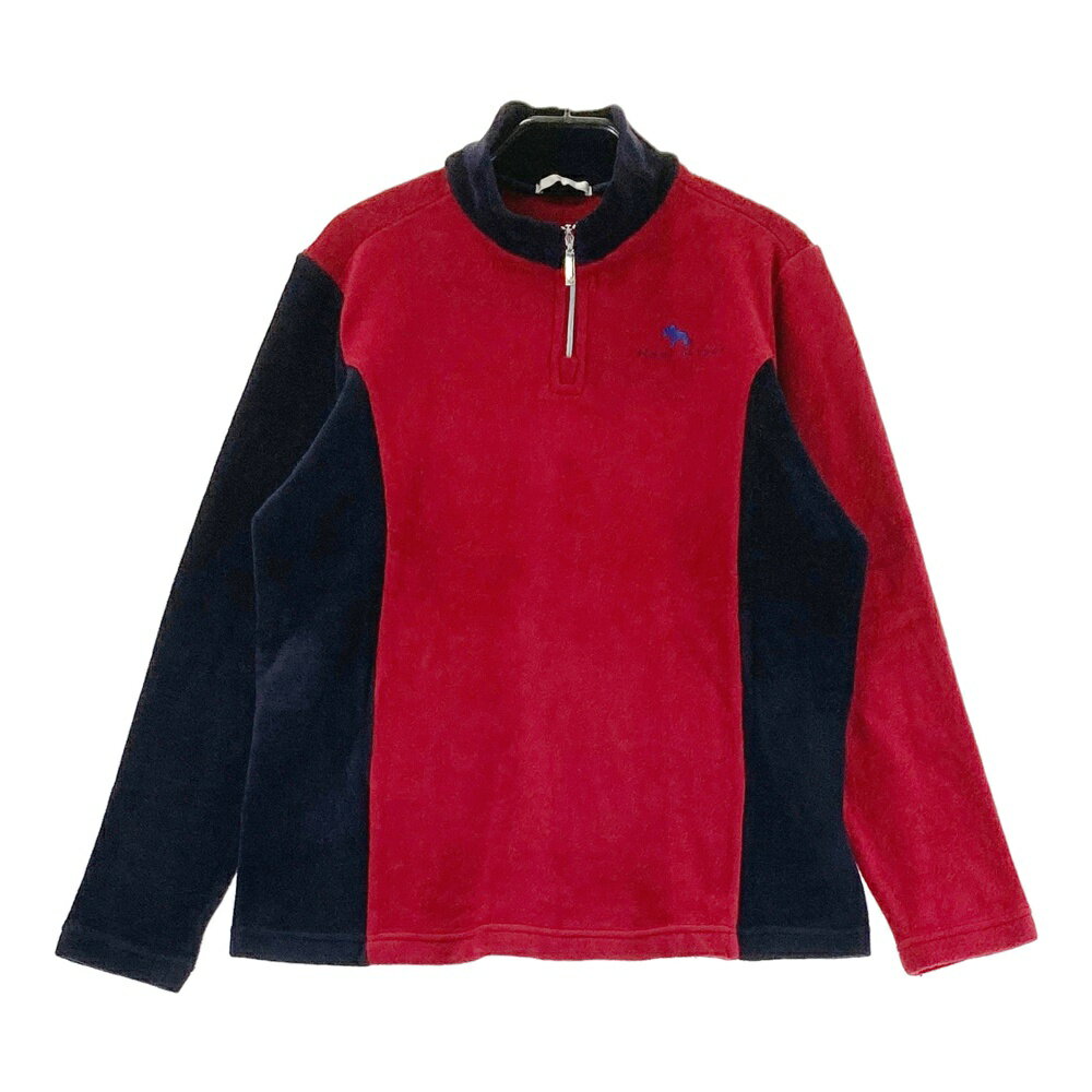 HEAL CREEK ヒールクリーク ハーフジップ 長袖Tシャツ 起毛 レッド系 42 【中古】ゴルフウェア レディース