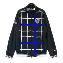 KAPPA GOLF カッパゴルフ ジップジャケット チェック柄 ブラック系 L 【中古】ゴルフウェア レディース