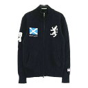 ADMIRAL アドミラル ニットジャケット ブラック系 S 【中古】ゴルフウェア レディース