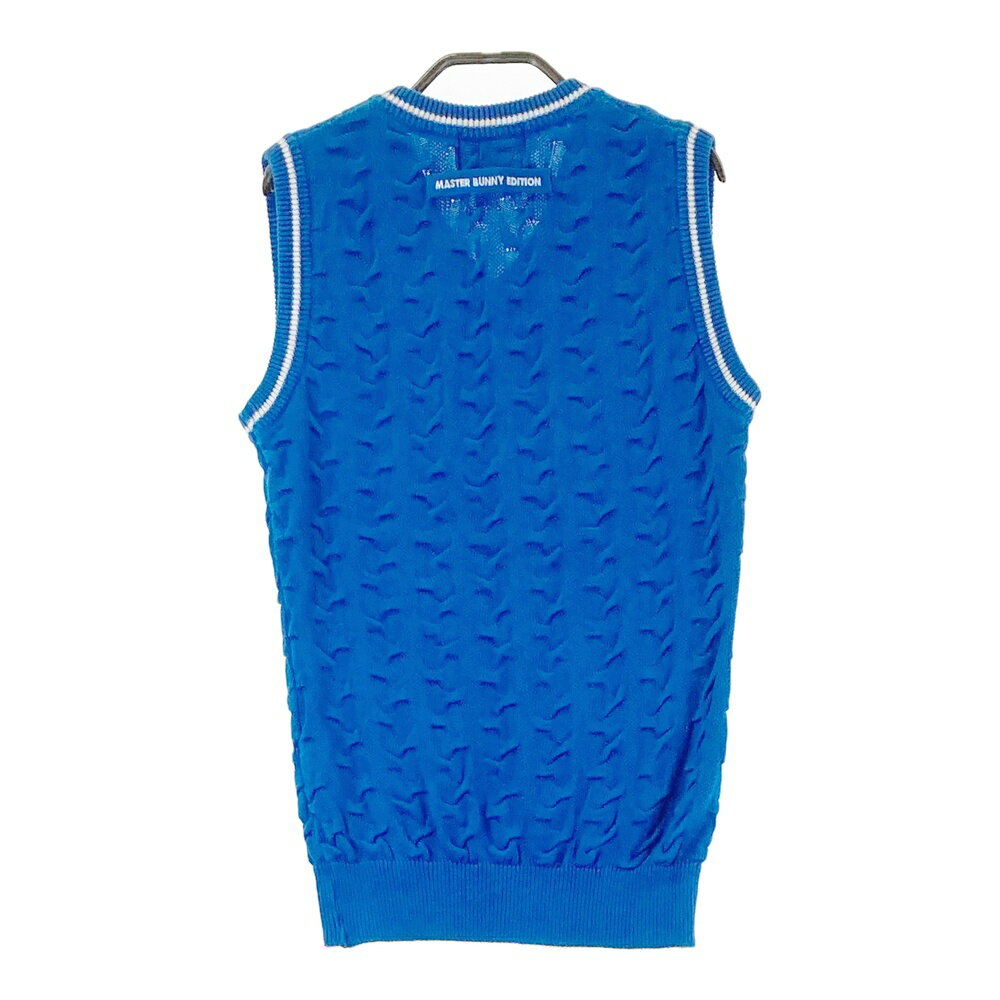 MASTER BUNNY EDITION マスターバニーエディション ニットベスト ブルー系 0 【中古】ゴルフウェア レディース