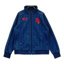 FILA GOLF フィラゴルフ 裏起毛 ジップジャケット チェック柄 ネイビー系 LL 【中古】ゴルフウェア レディース