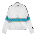 FILA GOLF フィラゴルフ ハーフジップ 長袖 スウェットトレーナー ホワイト系 M 【中古】ゴルフウェア レディース