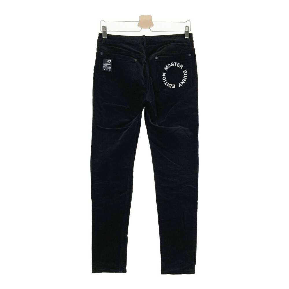 MASTER BUNNY EDITION マスターバニーエディション 2023年モデル ストレッチパンツ コーデュロイ ブラック系 1 【中古】ゴルフウェア レディース