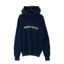 PEARLY GATES パーリーゲイツ ニットパーカー ネイビー系 1 【中古】ゴルフウェア レディース