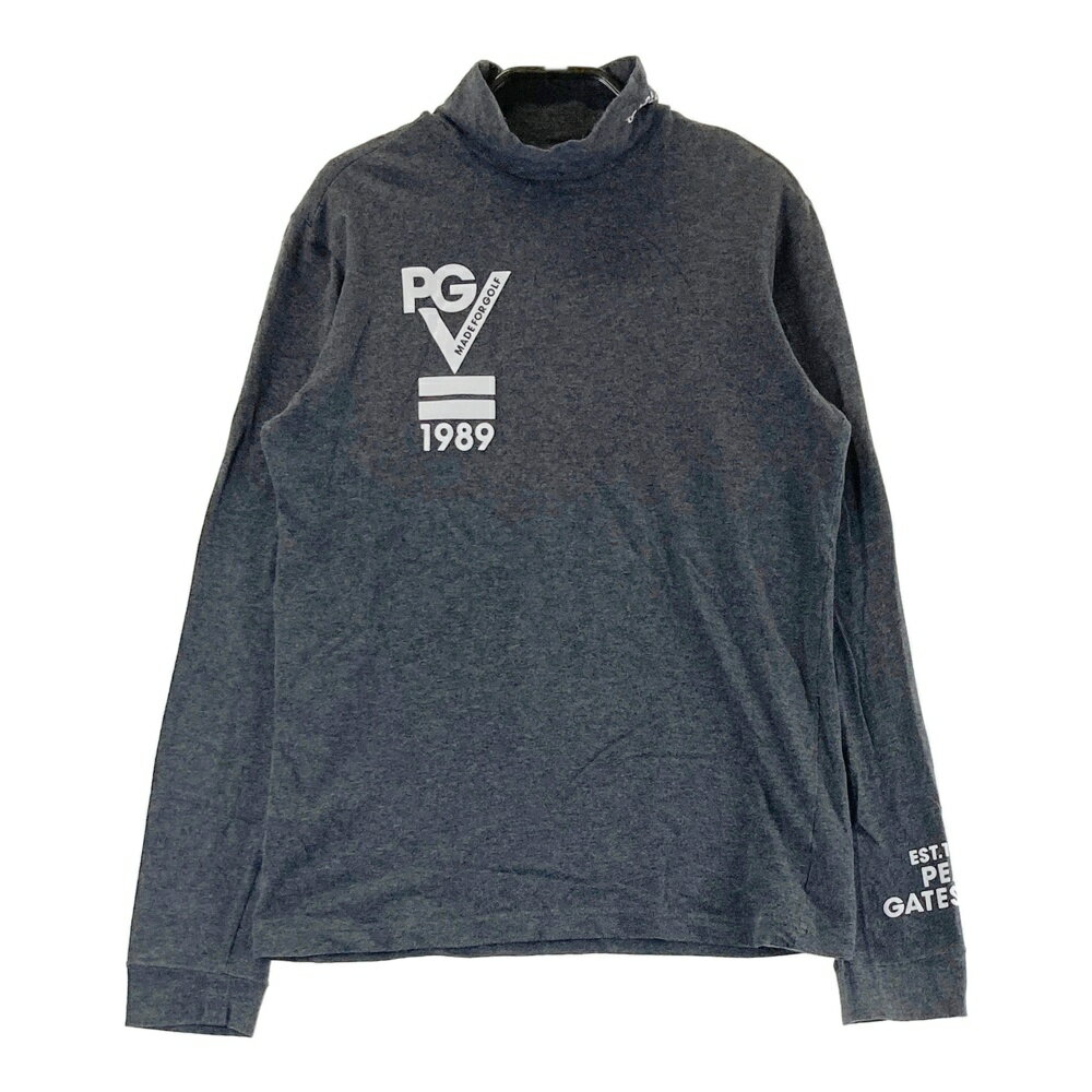 PEARLY GATES パーリーゲイツ ハイネック 長袖Tシャツ グレー系 2 【中古】ゴルフウェア レディース