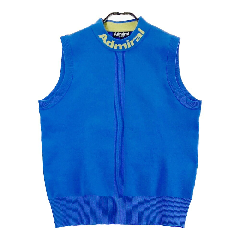 ADMIRAL アドミラル 2023年モデル ニットベスト ブルー系 LL 【中古】ゴルフウェア レディース