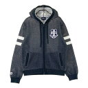 PEARLY GATES パーリーゲイツ ニット ジップパーカー ネイビー系 2 【中古】ゴルフウェア レディース