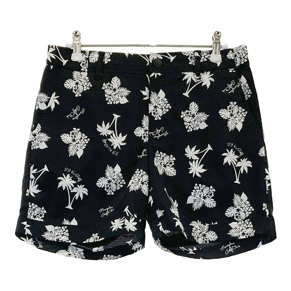 23区GOLF ニジュウサンクゴルフ ショートパンツ ブラック系 2 【中古】ゴルフウェア レディース