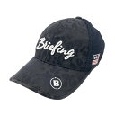 BRIEFING GOLF ブリーフィング メッシュキャップ レオパード ヒョウ柄 ネイビー系 FREE 【中古】ゴルフウェア