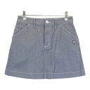 PEARLY GATES パーリーゲイツ ストレッチスカート 総柄 ネイビー系 00 【中古】ゴルフウェア レディース