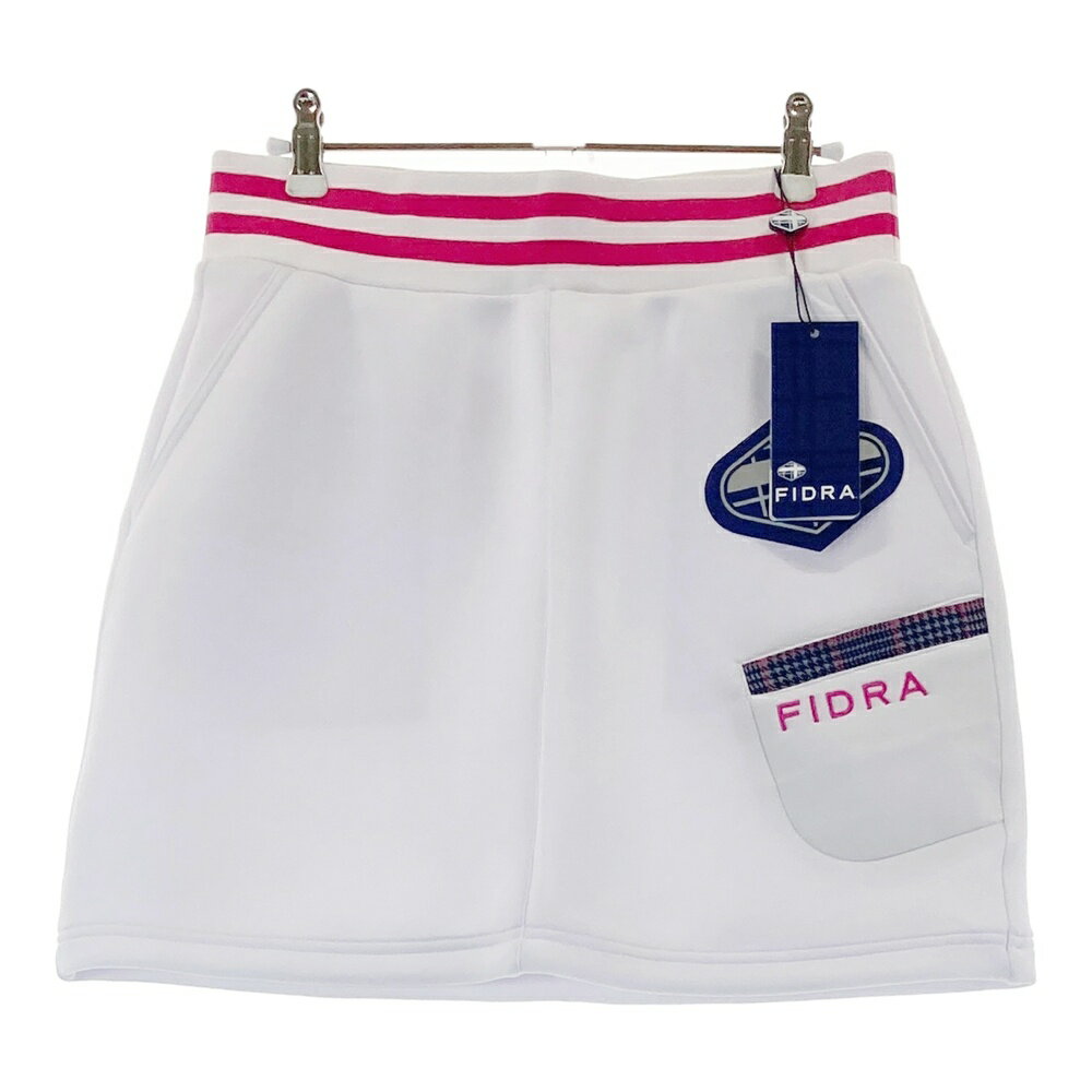 FIDRA フィドラ ストレッチスカート ホワイト系 L 【中古】ゴルフウェア レディース