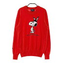 PEARLY GATES パーリーゲイツ PEANUTS ニットセーター スヌーピー レッド系 1 【中古】ゴルフウェア レディース