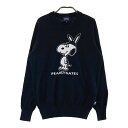 PEARLY GATES パーリーゲイツ PEANUTS ニットセーター スヌーピー ネイビー系 1 【中古】ゴルフウェア レディース