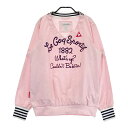 LE COQ GOLF ルコックゴルフ メッシュ裏地付き 2WAY 長袖ジャケット ピンク系 L 【中古】ゴルフウェア レディース