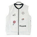 PICONE CLUB ピッコーネクラブ ジップベスト ホワイト系 2 【中古】ゴルフウェア レディース