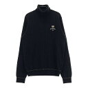 CALLAWAY キャロウェイ ウール混 タートルネック ニット セーター ブラック系 LL 【中古】ゴルフウェア レディース