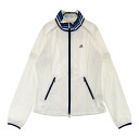 ADIDAS GOLF アディダスゴルフ 2WAY 長袖ジップジャケット ホワイト系 L 【中古】ゴルフウェア レディース