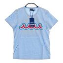 MUTA MARINE ムータマリン 半袖Tシャツ プリント ブルー系 F 【中古】ゴルフウェア レディース