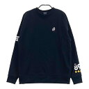 PEARLY GATES パーリーゲイツ 2022年 スウェットトレーナー プリント ワッペン ブラック系 2 【中古】ゴルフウェア レディース