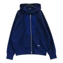 CALLAWAY キャロウェイ フード付 長袖 ジップジャケット ネイビー系 LL 【中古】ゴルフウェア レディース