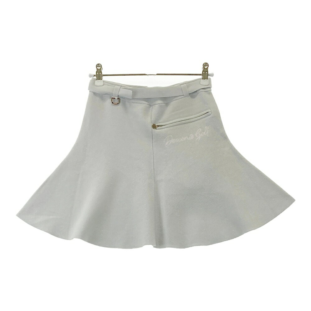 DESCENTE GOLF デサントゴルフ ニットスカート グレー系 SS 【中古】ゴルフウェア レディース
