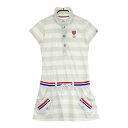 FILA GOLF フィラゴルフ 半袖 ワンピース グレー系 M 【中古】ゴルフウェア レディース