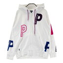 PEARLY GATES パーリーゲイツ スウェット ジップパーカー ホワイト系 0 【中古】ゴルフウェア レディース