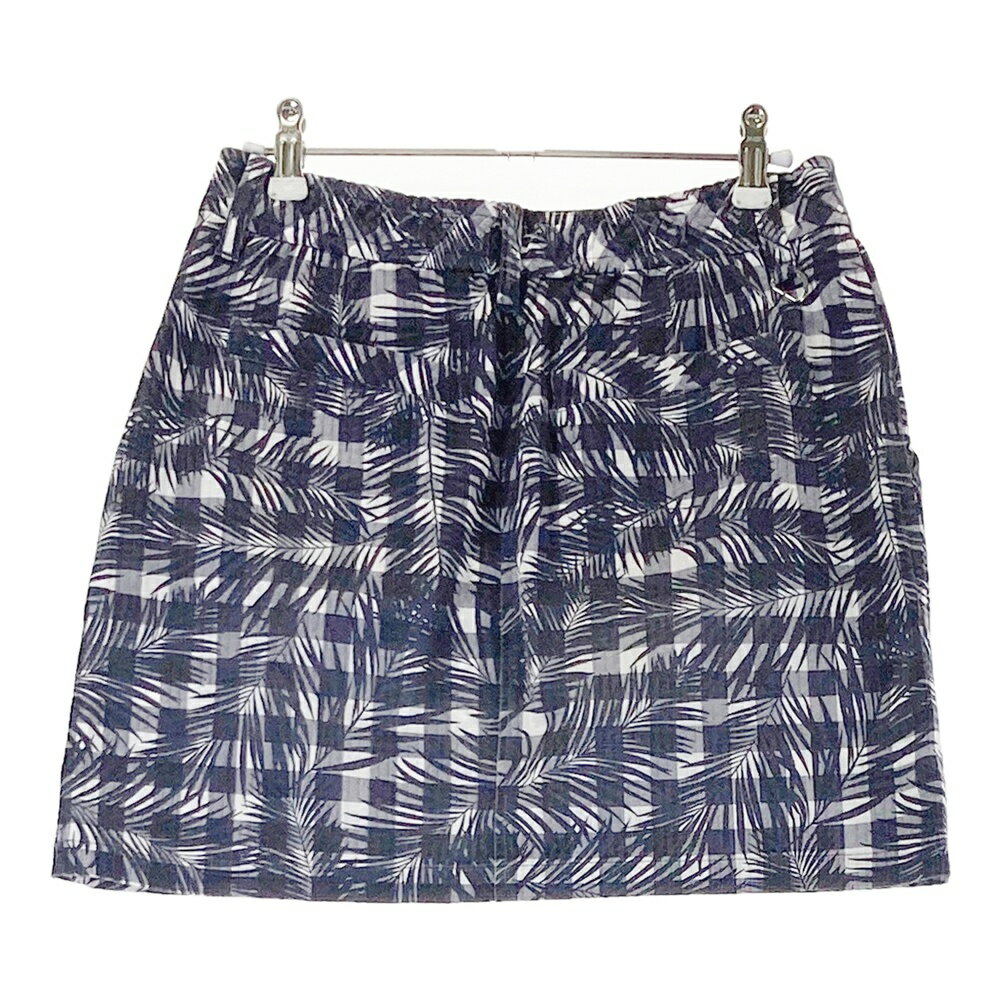 ADMIRAL アドミラル インナー付 スカート チェック総柄 パープル系 M 【中古】ゴルフウェア レディース