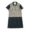 M.U SPORTS エムユースポーツ 半袖ワンピース ブラック系 44 【中古】ゴルフウェア レディース