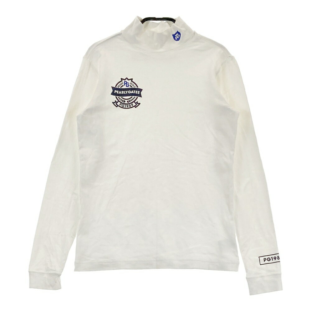 【新品】パーリーゲイツ　ハイネック長袖カットソー　ホワイト　LLサイズ　クール 楽天市場】パーリーゲイツ 長袖（カラーホワイト）（レディース