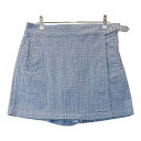BEAMS GOLF ビームスゴルフ キュロットスカート 千鳥柄 ネイビー系 M 【中古】ゴルフウェア レディース