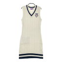 BEAMS GOLF ビームスゴルフ ノースリブニットワンピース ホワイト系 S 【中古】ゴルフウェア レディース