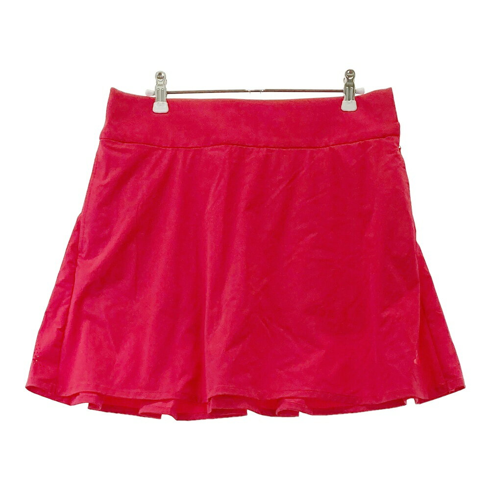 ADIDAS GOLF アディダスゴルフ 2024年モデル JG1355 インナー付 フレアスカート プリーツ切替 レッド系..