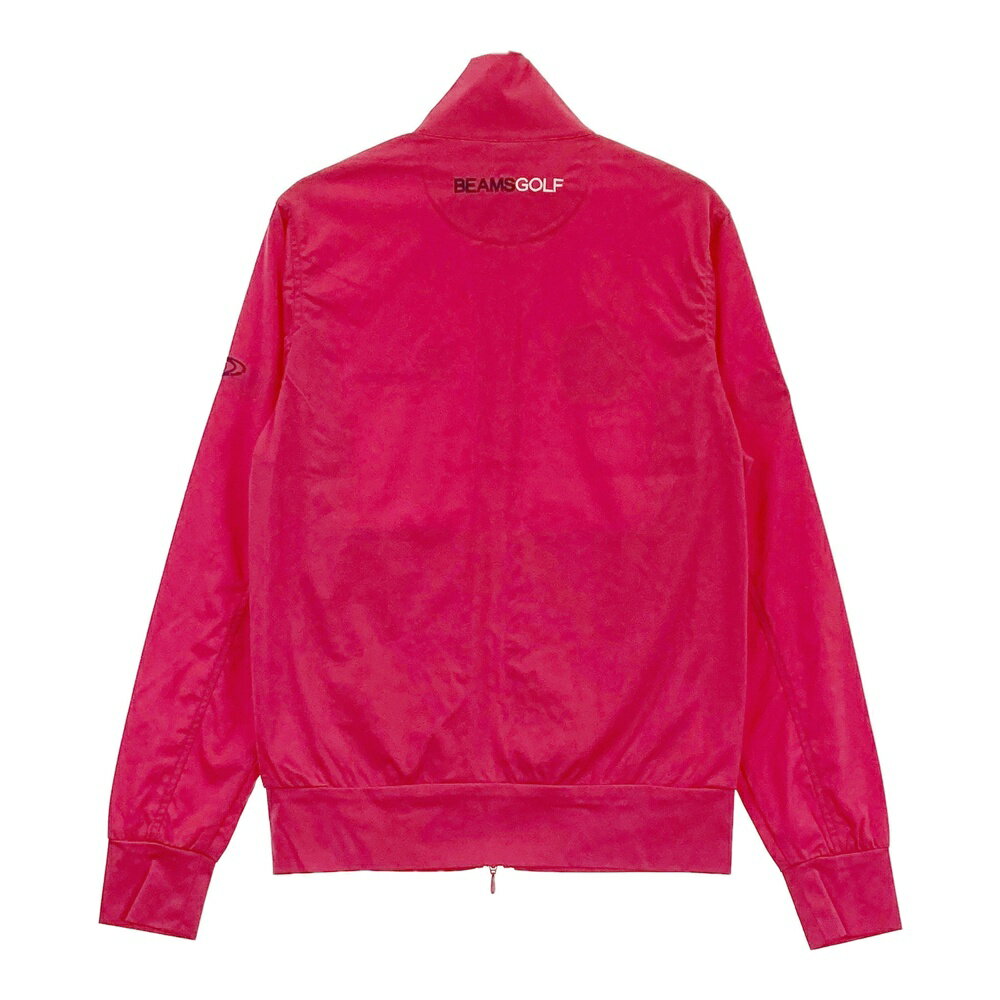 BEAMS GOLF ビームスゴルフ PURPLE LABEL ストレッチ トラックジャケット ピンク系 S 【中古】ゴルフウェア レディース